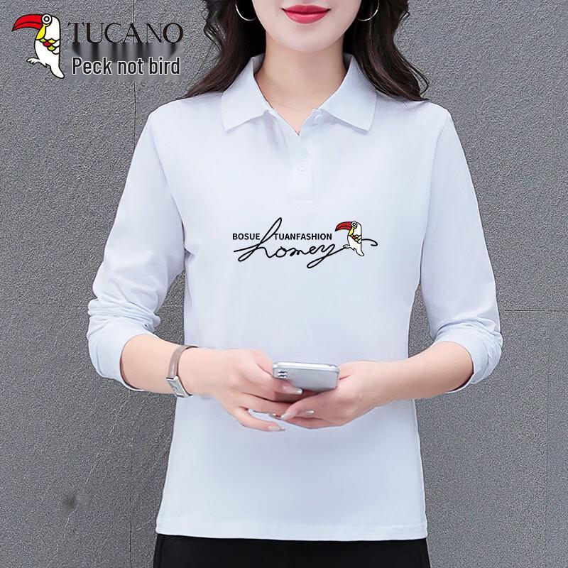Women's Long-Sleeve Cotton Polo Shirt