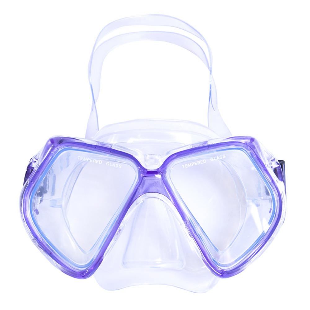 Tempered Glass Snorkel Mask With Nose Cover Underwater Mask Summer Diving Glasses For Adult