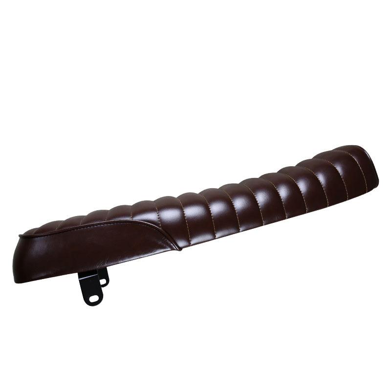 64cm University Retro Motorcycle Waterproof Leather Cafe Racer Vintage Gel Flat Cushion Seat Saddle