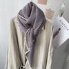 Korea Dongdaemun Spring New Solid Color Wrinkled Scarf Thin Women's Autumn and Winter Travel Decorative Shawl
