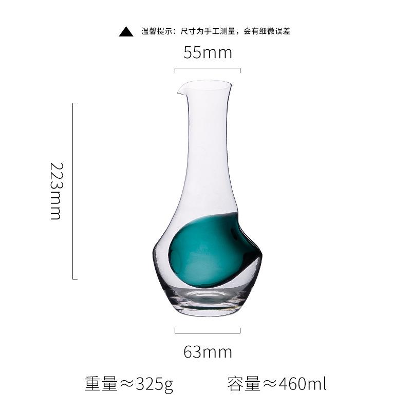 Japanese Crystal Glass Ice Wine Decanter Home Use Hole Design Sake Carafe Hamster Pot Cold Brew Coffee Maker