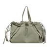 Einfarbige Kordelzug-Handtasche Damen-Schultertasche Große Kapazität Pendler-Crossbody-Tasche