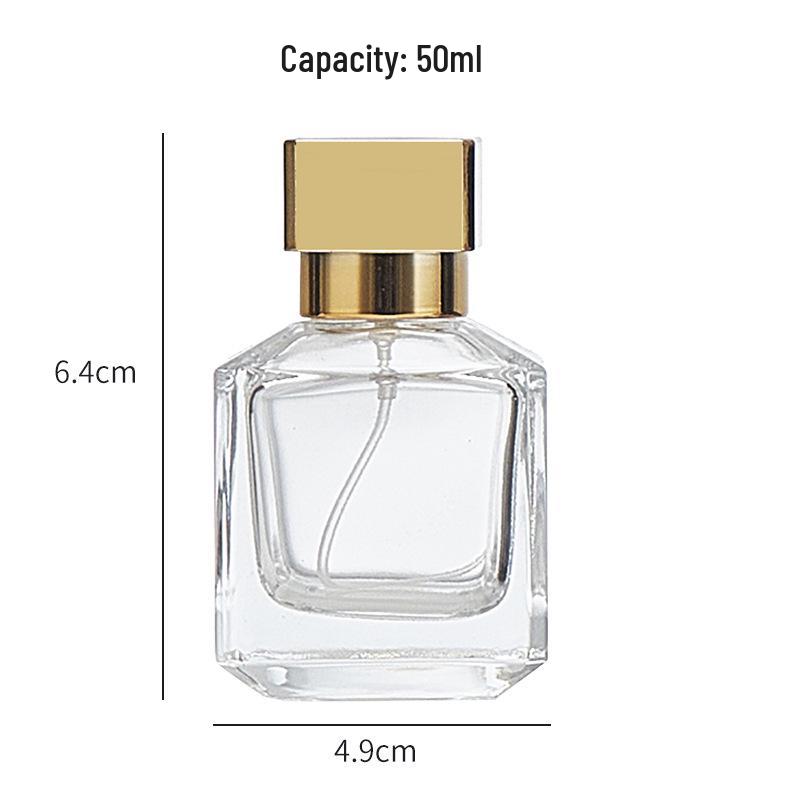 50ml Portable Glass Spray Bottle for Perfume and Cosmetics