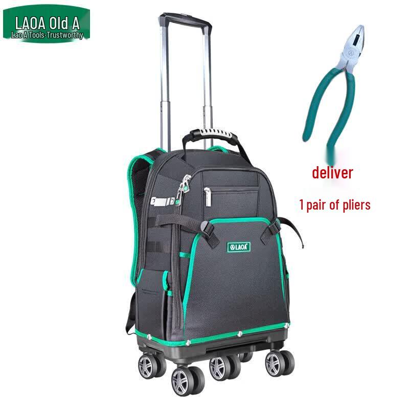 LAOA Heavy-Duty Wheeled Electrician Tool Backpack