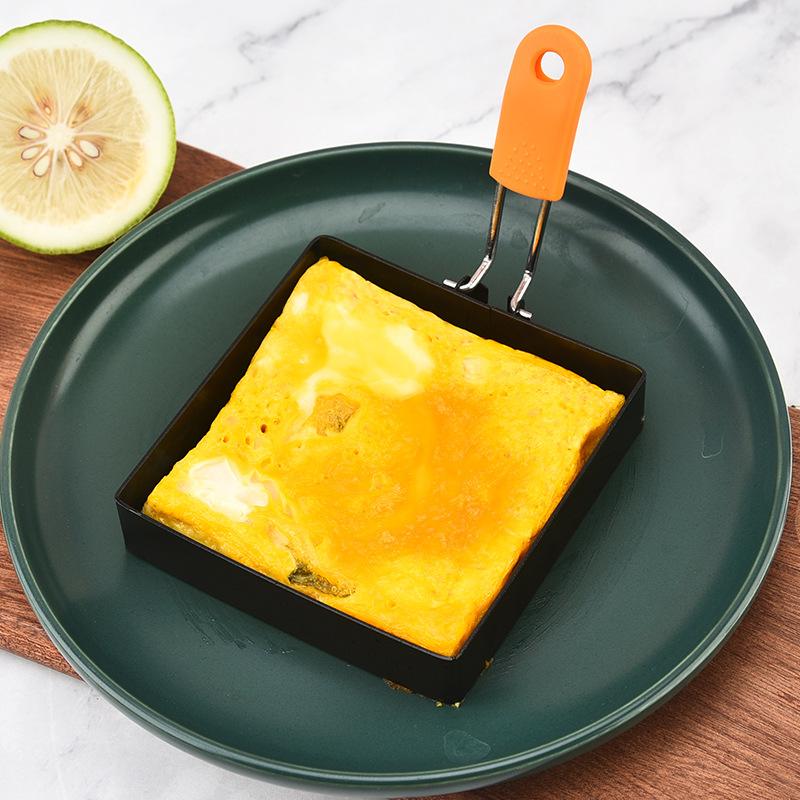 Stainless Steel Egg Fried Ring Non-stick Square Round Pancake Mold Muffins Omelet Maker Frying Egg Cooking Tool Kitchen Gadgets