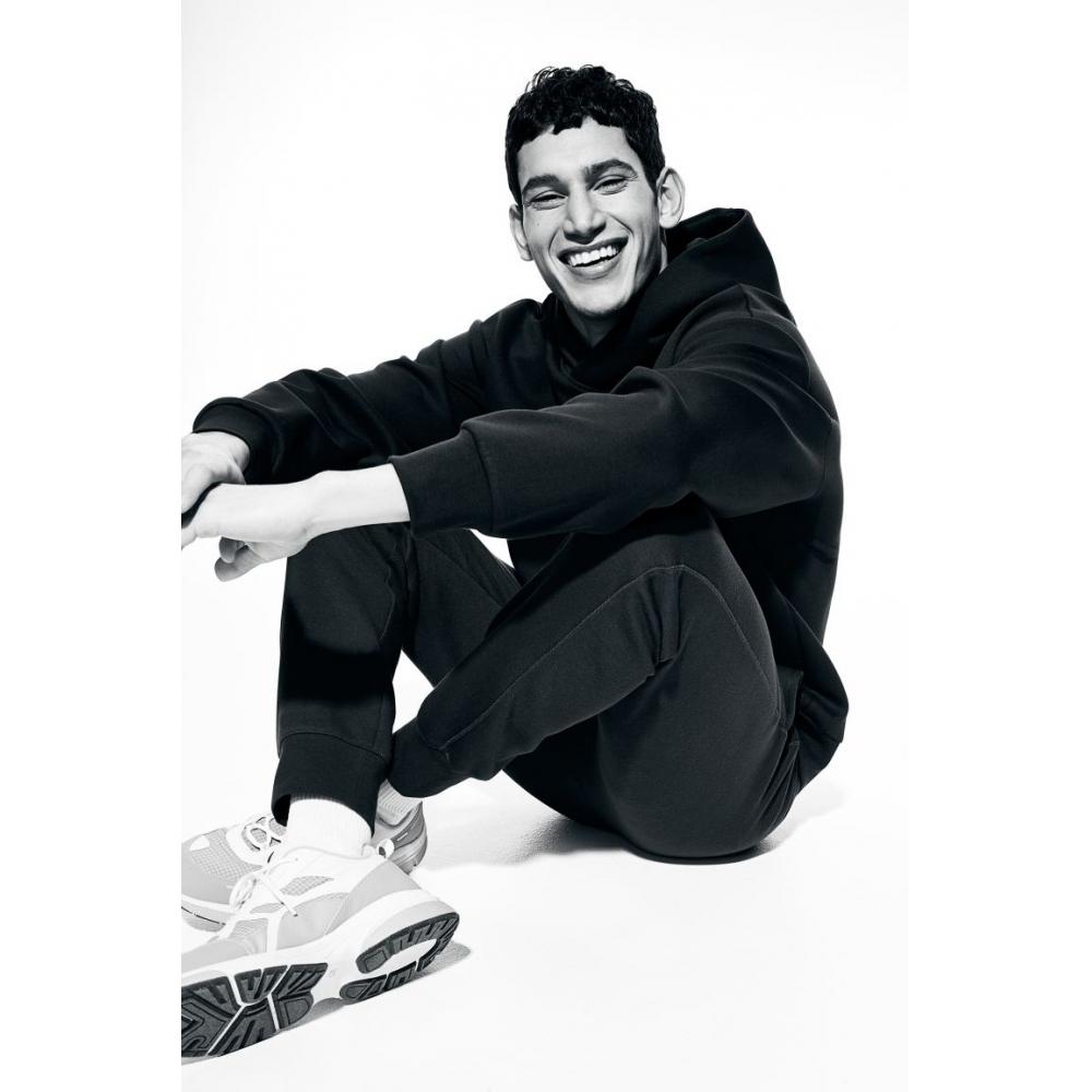 H M Tapered Sports Jogger Pants Dark Blue