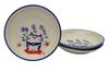 Craftsman House Seto Ware Plates Dyed Cat Wishing Cat for Your Set of Made In Japan (14cm Diameter) - (Wishing Happiness) - 3,