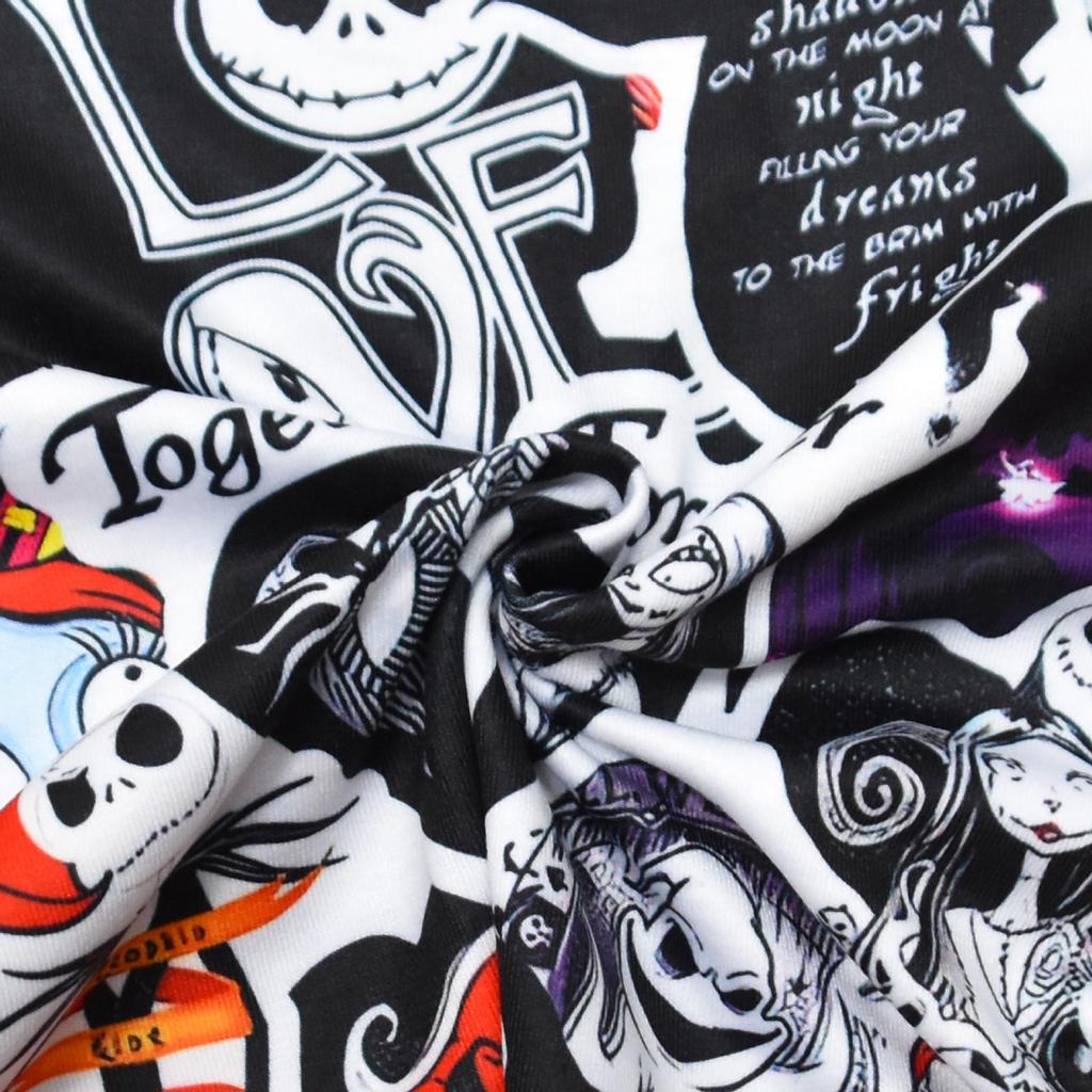 Fright Doll Halloween Cosplay Set: Kids' Long Sleeve Medium & Large Home Wear 7771