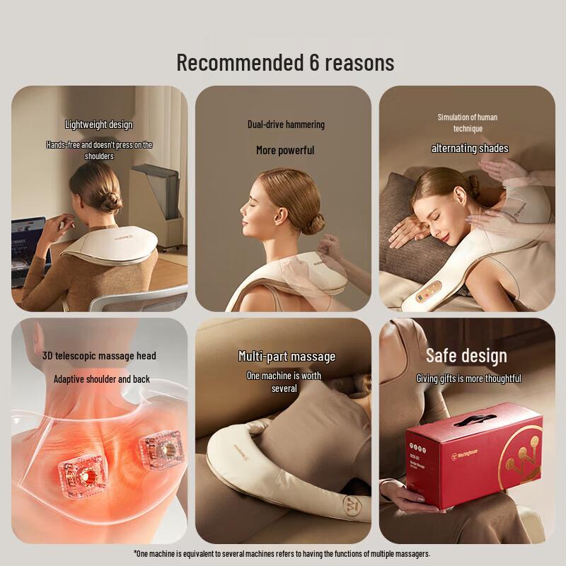 Westinghouse Tapping & Kneading Neck and Shoulder Massager CN plug (adapter included)