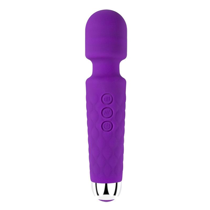Women's 20-frequency Rechargeable Silicone Vibrating Av Stick Female Sex Toys Flirting and Masturbating Equipment