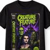 Creature Feature Classic Horror Monsters VHS Retro Movie Unisex TShirt