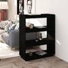 Day and Night - Day and Night Shelf/space Divider Black Pine Wood 80x35x103 Cm