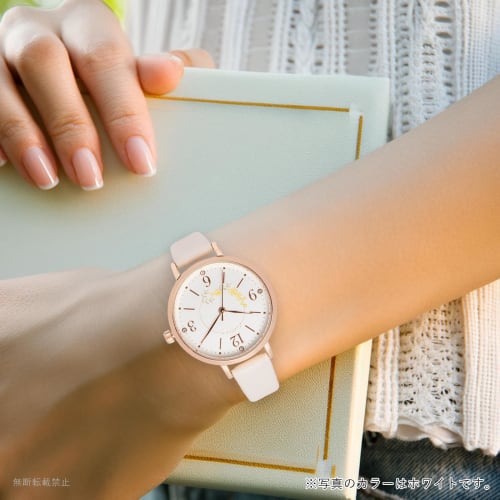 Fieldwork Women's Analog Watch with Leather Strap, Simple Floral Pattern, Rosam Blue, MKL2611-3