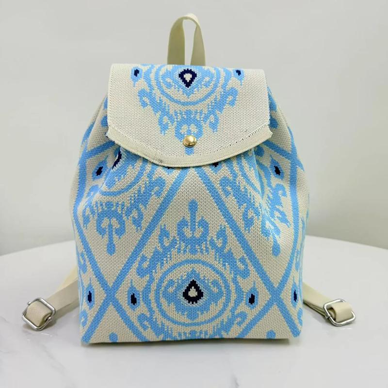 

WTEMPO Рюкзаки из нейлона на шнурке с пряжкой Travle Shopping Легкие Большой вместимости Для активного отдыха, покупок, спорта, фитнеса, досуга 1pc светло-синий