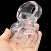 Soft Stretchable Ball Stretcher Scrotum Restraint Bag Testicle Snap Ring Delayed Ejaculation SM Passion Adult Sex Toys For