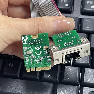 NEW Mini PCIE Gigabit Ethernet Network Adapter RTL8111H Chip 10/100/1000Mbps Mini PCI Express To RJ45 COM Port Lan Card