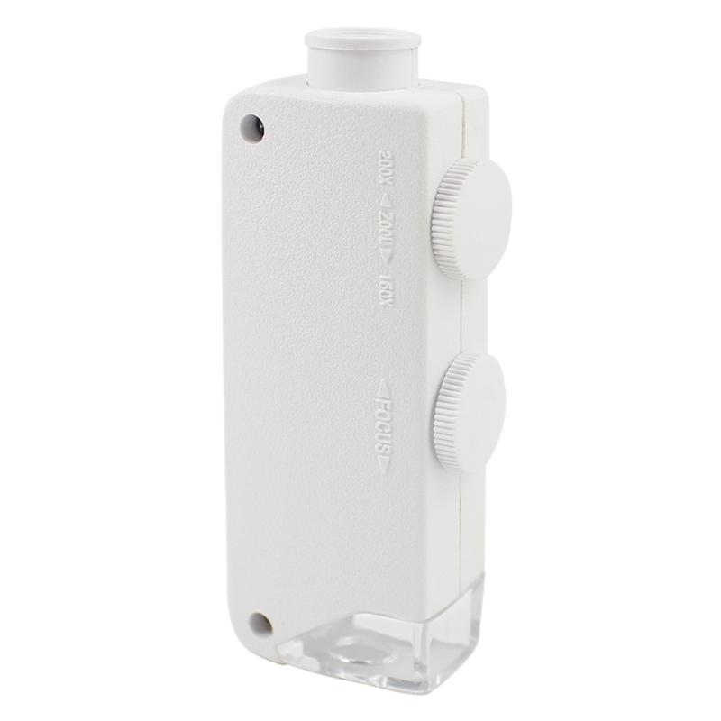 

160-200X Adjustment Portable LED Microscope LED Lighted Pocket Microscope Magnifier-M25 Natural Observation Uses 1
