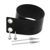Alloy Spike Leather Choker, Rock Punk Harajuku Spiked Clavicle Necklace