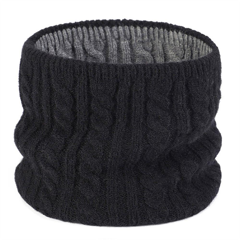 Thick Knitted Neck Gaiter Keep Warm Half Face Mask Fashion Cold-proof Collar  Winter