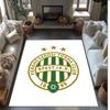 Ferencvaros Theme Rug Soft Crystal Velvet Area Rug Non-Slip Floor Carpet for Living Room Bedroom Nursery