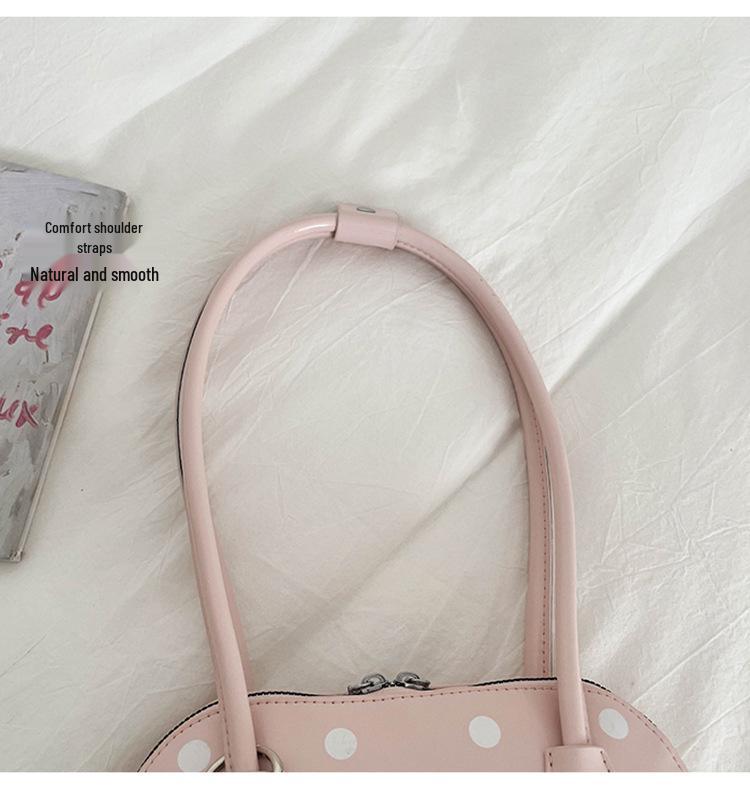 Polka Dot One-Shoulder Crossbody Bag - 2026 Fashionable Korean Mini Handbag for Women