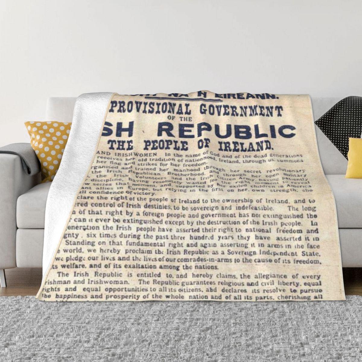 1916 Irish Proclamation Custom Gift An Ultra-Soft Micro Fleece Blanket 30x40in