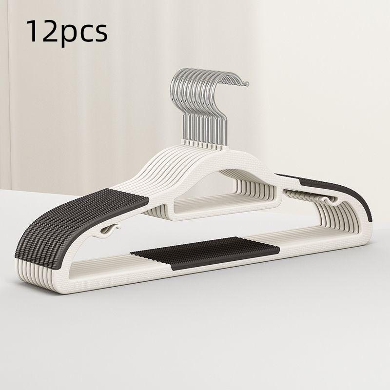 Plastic Clothes Hanger Non-Slip Adult Home Use Wardrobe Hanger for Bedroom Balcony Drying Garment Rack