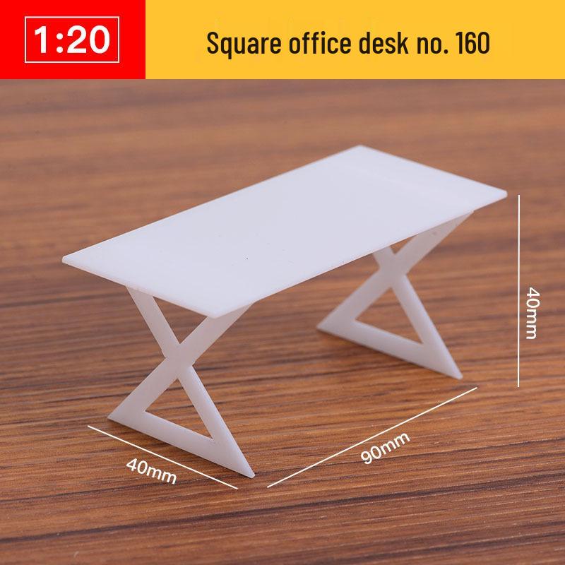1:20 Scale 3D Miniature Architectural Model: Floor Plan Scene with ABS Furniture
