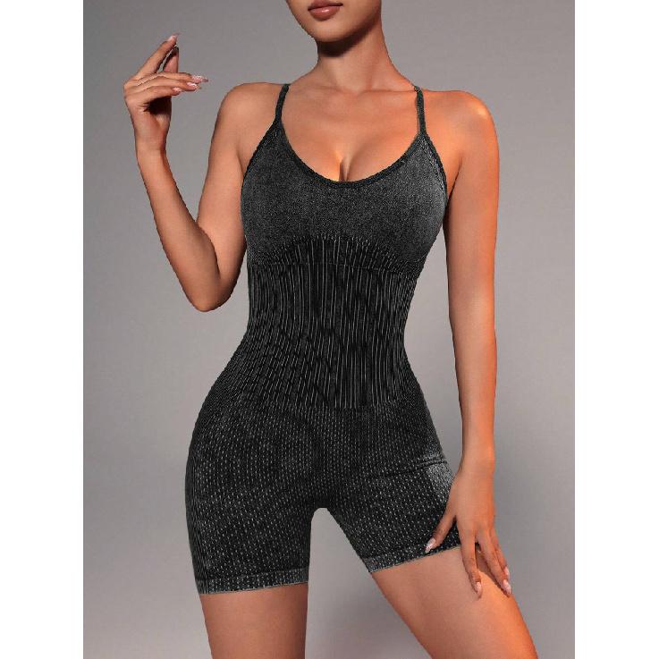 

Комбинезон-майка для йоги песочного цвета с эффектом стирки песком для улицы, для высокоинтенсивных танцев, фитнеса, скраб, спортивный комбинезон для женщин XL