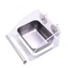 Stainless Steel And Acrylic Bird Feeding Bowl For Splash Guard & Chew-Proof Acrylic Cage Mounted Bird Feeder Food Container