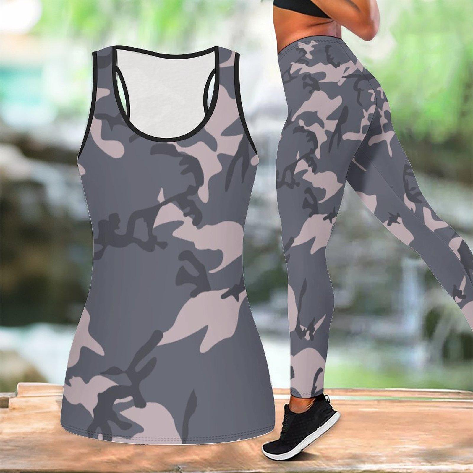 

Модный спортивный костюм для йоги с принтом геометрического узора и граффити для женщин, фитнес-леггинсы, спортивный костюм для тренировок, повседневный набор для йоги XS серый