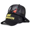 Unisex RUDE RECKLE Letter Embroidery Baseball Net Caps Spring and Summer Outdoor Adjustable Casual Hats Sunscreen Hat