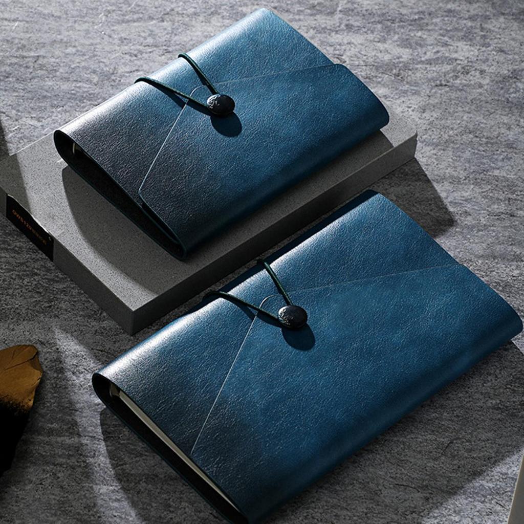 (Logogravur möglich) A7 echtes Leder Taschennotizbuch, Reisetagebuch, Business Loseblatt-Notizblock, Memo, TN-Buch