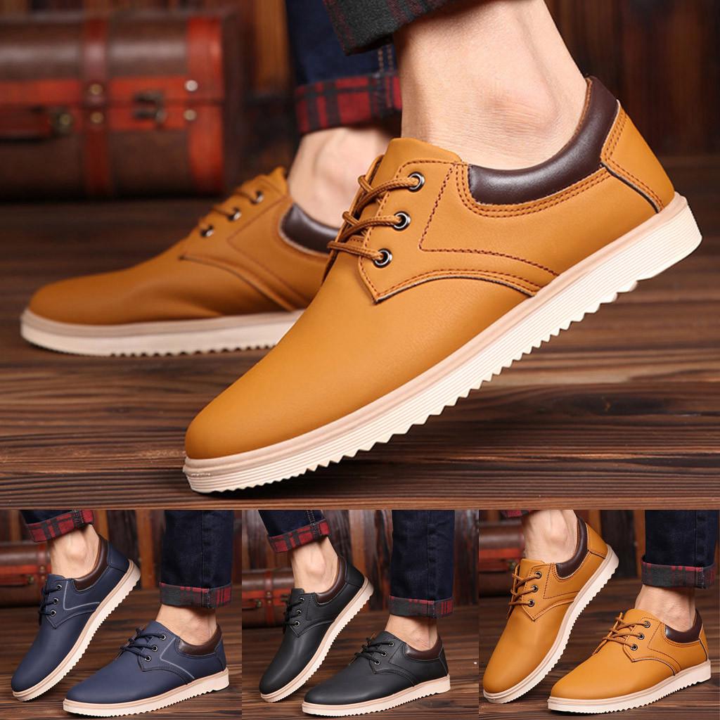 

Мужская однотонная повседневная обувь с нескользящей подошвой, модная дышащая обувь