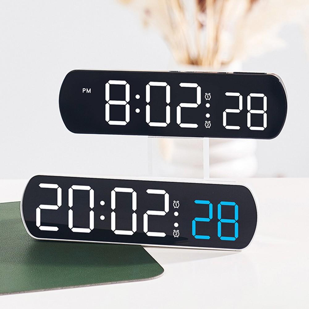 Electronic clock LED multi-function clock multiple alarm clocks with temperature