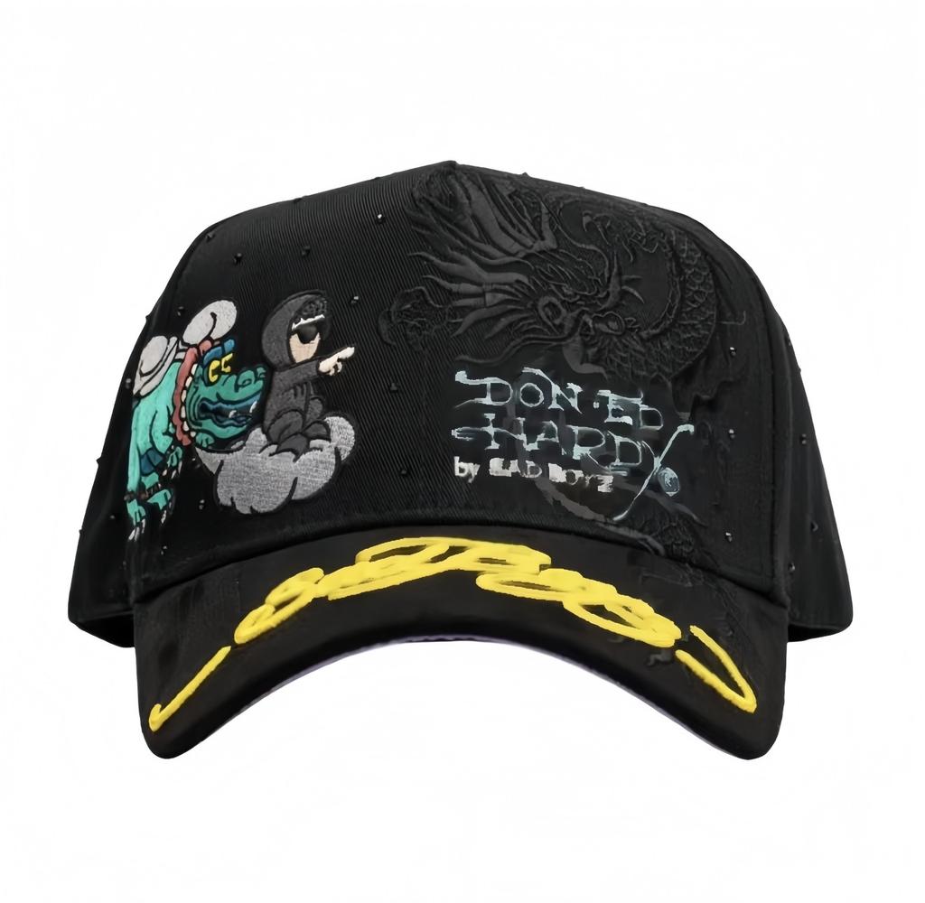 High Quality Gorra Hats Original Curved Brim Hat's 5 Panel Rhinestone Hats Sad Boys Sports Baseball Caps