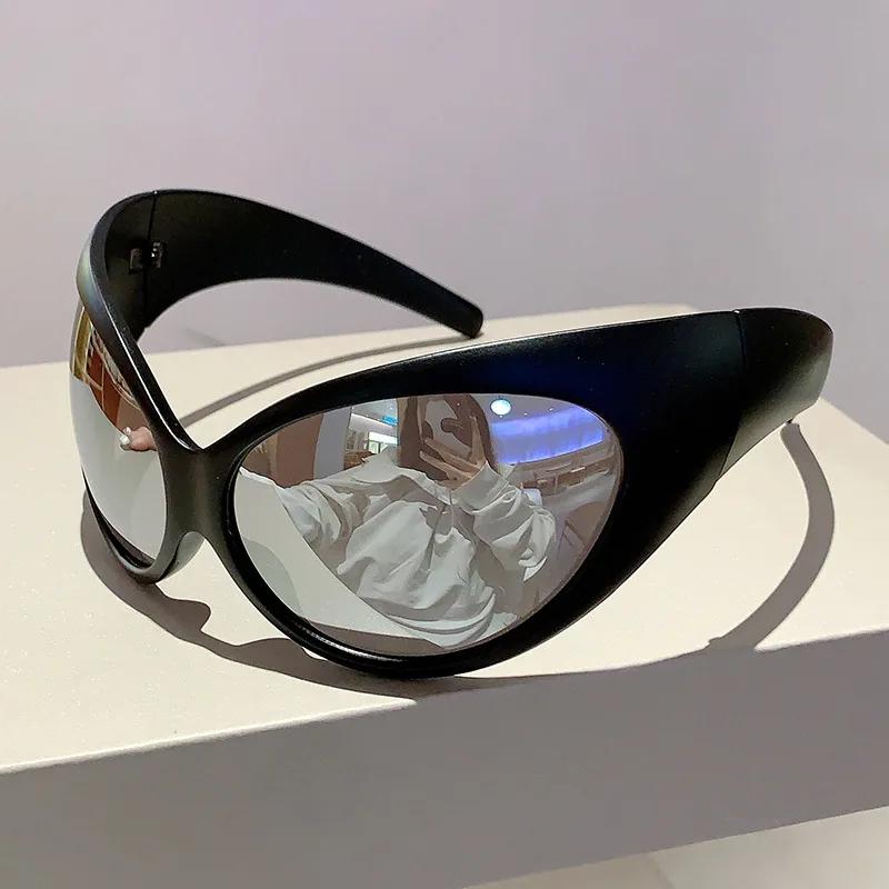 Fashion  Vintage Oversized Et Cat Eye Sunglasses Women For Men Trendy Sun Glasses Punk Shades Luxury Brand Designer Eyewear
