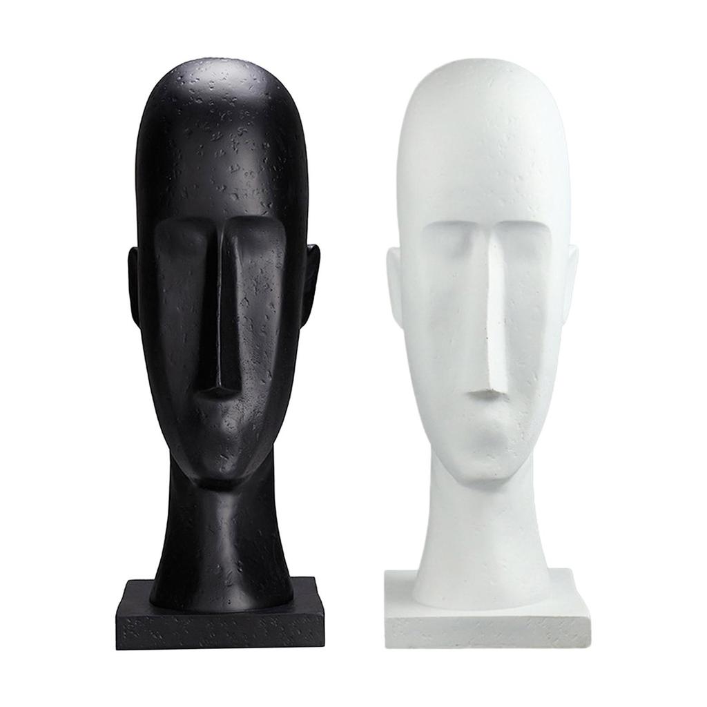Abstract Human Figure Desktop Figurine Resin Sculpture with Modern Office Collectible for Farmhouse,