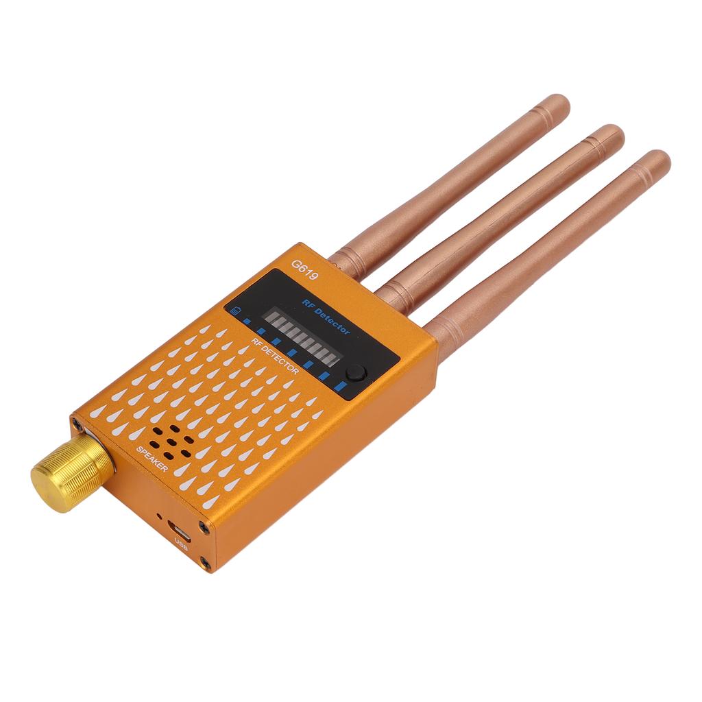 Kameradetektor 3 Antennen Hochempfindlicher Chip 1MHz bis 8000MHz HF-Signalscanner Gerät für Unternehmen