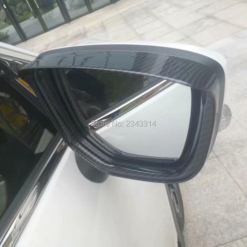 For Mitsubishi Outlander 2016-2018  Car Rearview Mirror Covers Rain Eyebrow Frame Board Rainproof Protection Car Accessories