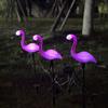 Solar LED Flamingo Landscape Courtyard Light: Three-in-One Iron Outdoor Atmosphere Lamp