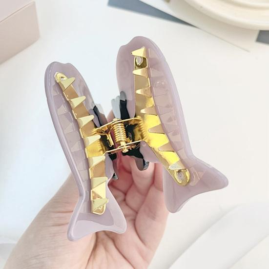 Girl Hair Clip Cartoon Cat Fish Shape Hair Claw Anti-slip Teeth Back Head Shower Hair Clip Hair Accessories