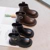 Spring and Autumn Black Western-style Princess Boots Korean Version Fashionable British Style Martin Boots for Boys