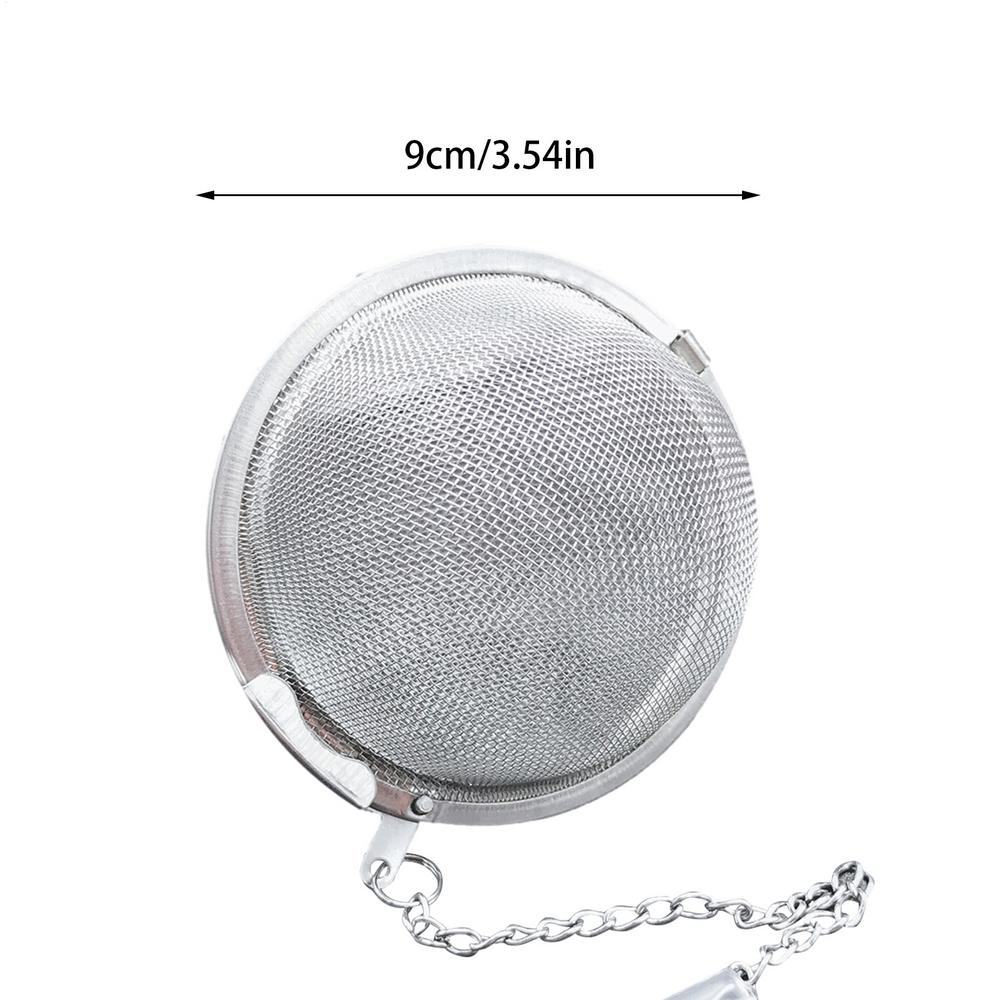 Stainless Steel Tea Infuser Ball With Chain Loose Leaf Green Tea Strainer Infusers Mesh Tea Ball Kitchen Tools