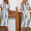 Elegant Bodycon Sexy Women's Short Sleeve Printed Dress for Women 2022 Summer Boho Party Dresses Woman Robe Femme Ladies