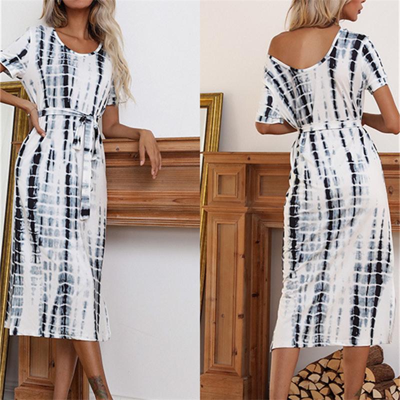 Elegant Bodycon Sexy Women's Short Sleeve Printed Dress for Women 2022 Summer Boho Party Dresses Woman Robe Femme Ladies