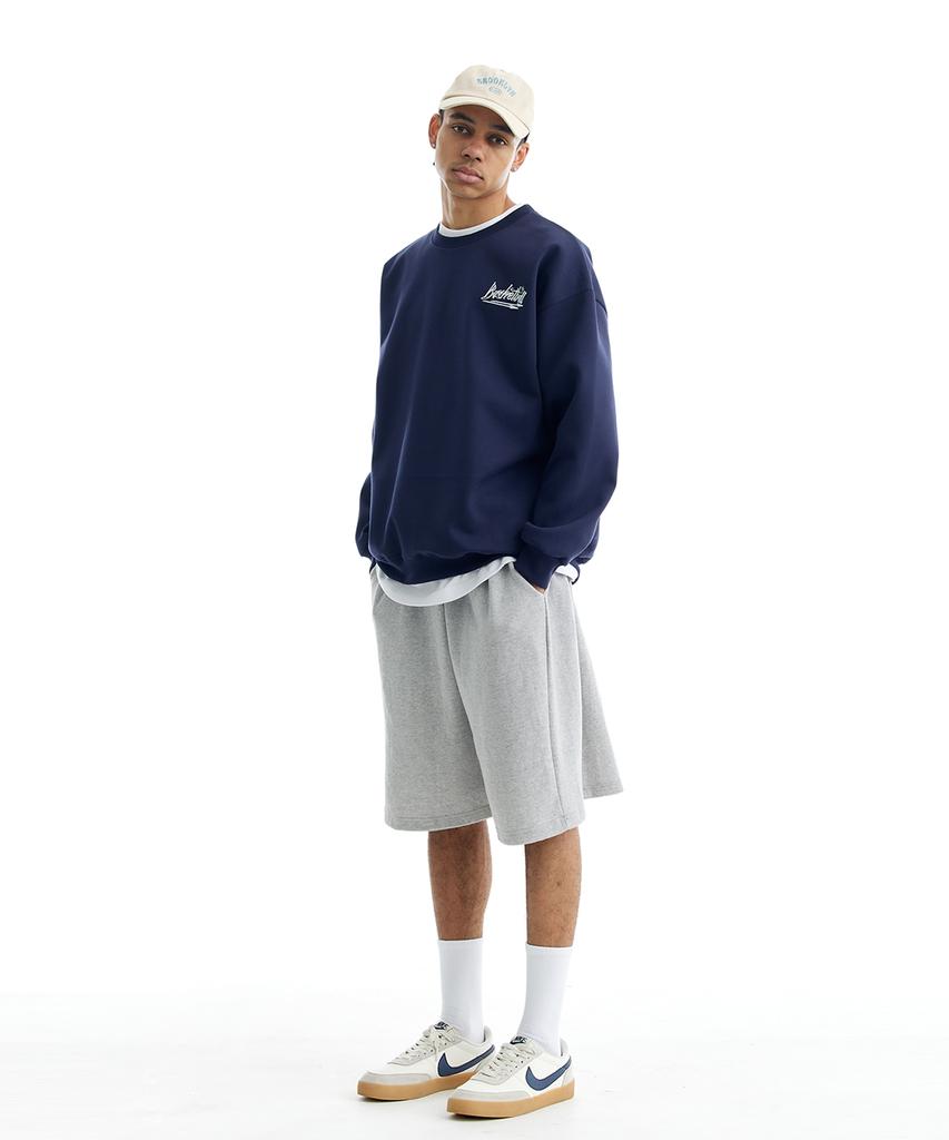 CREAM SODA LAB Basketball Arc Big Logo Sweatshirt Navy
