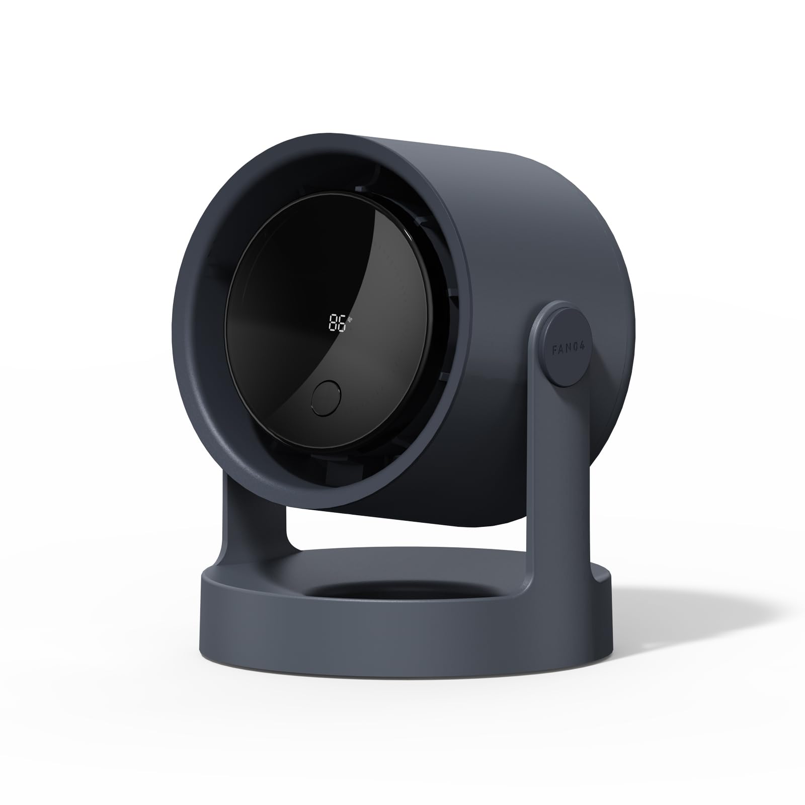 

Compact USB Rechargeable Desk Fan with LED Digital Power Airflow 5 Speed Powerful Angle Air Can be Used on a Desk or Wall Quiet, & Display, Settings, чорний