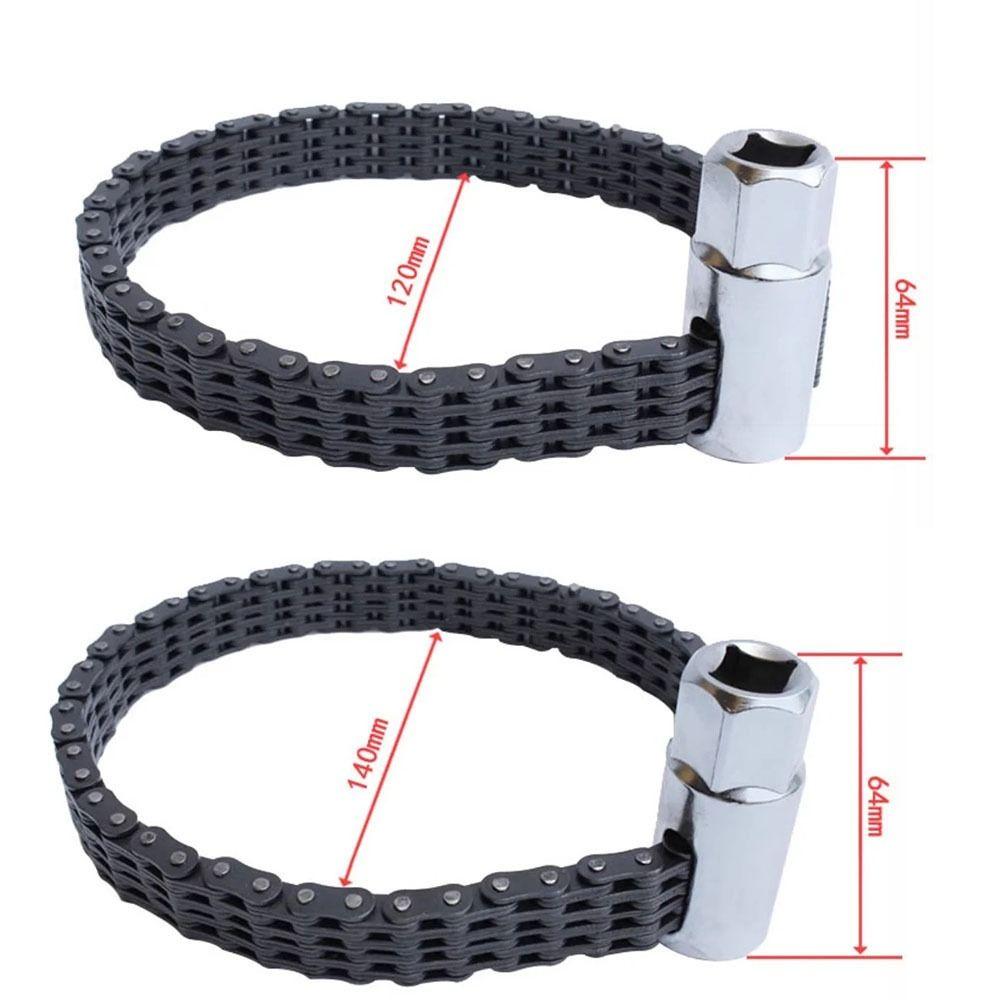 Heavy-duty Engine Oil Filter Wrench 44/52 Joints Ratchet Chain Wrench  Vehicle