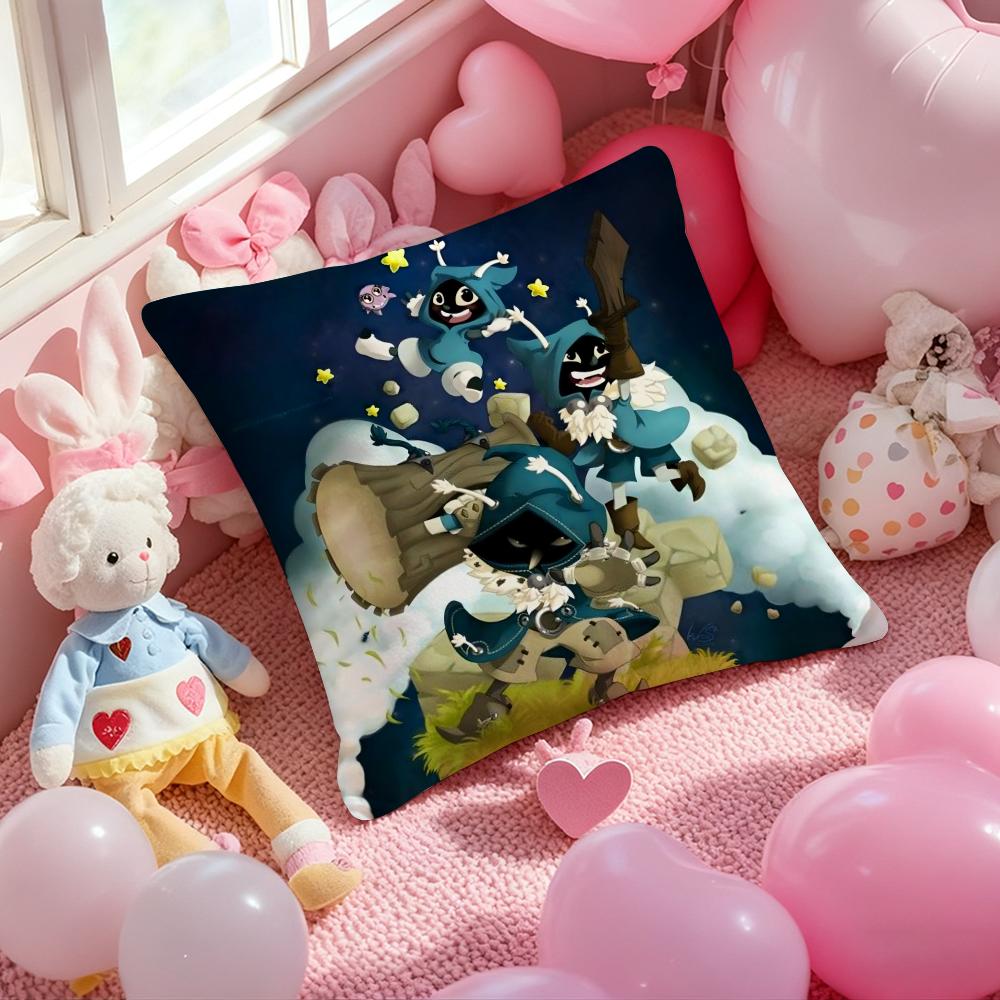 D-Dofus Game Cushion Cover Pattern Printed Pillowcase for Living Room Sofa Cushion Cover & Bedroom Decor